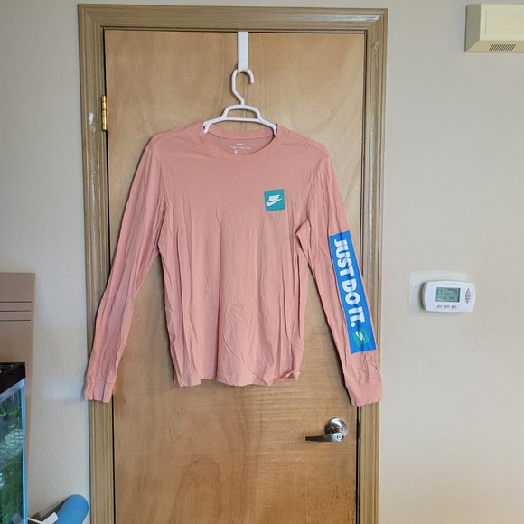 💜Nike Tee Long Sleeve Medium Just Do It - Picture 5 of 6